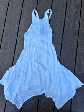 XS Element Eden White halter swing dress